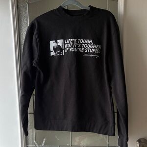 John Wayne Black Graphic Men's Sweatshirt